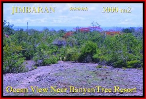 TANAH JUAL MURAH  JIMBARAN 3.000 m2  View laut , bukit dan hotel