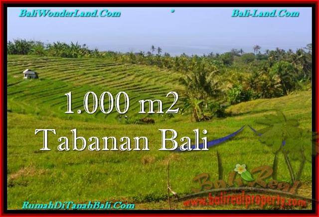 TANAH MURAH JUAL di TABANAN BALI 1,000 m2 View Laut dan sawah