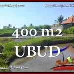 TANAH MURAH JUAL di UBUD BALI 400 m2 View Sawah link Villa