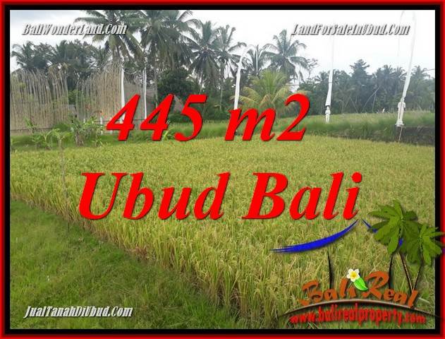 JUAL Tanah di Ubud 445 m2 di Ubud Pejeng