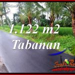 JUAL Murah Tanah di Tabanan Bali 1,122 m2 View Sawah, Gunung dan Sungai Kecil