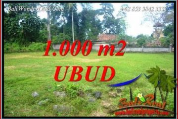 Tanah Dijual di Ubud 1,000 m2 View Lingkungan Villa