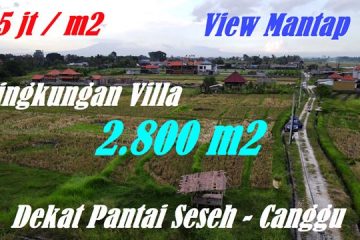 TANAH DIJUAL MURAH di CANGGU Untuk INVESTASI TJCG266