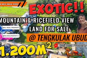 TANAH di UBUD DIJUAL MURAH 1,200 m2 di Sukawati Ubud