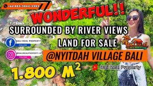 TANAH MURAH di TABANAN BALI DIJUAL 18.6 Are View Sungai, Hutan dan Bendungan